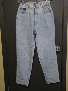 Vintage Forenza Mom Jeans Women's Size 14 Light Wash High Rise Tapered 100% Cott